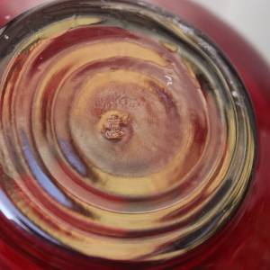 2er Set rubinrote Vasen Anchor Hocking Glas mundgeblasen  70er Jahre Vintage USA Bild 7