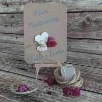 Grußkarte "Zum Muttertag alles Liebe" mit Trockenblumen Bild 2