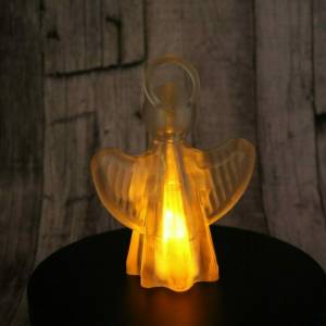 3D Engel / Weihnachtsengel Dekoration mit elektrischem Teelicht-Transparent Bild 1