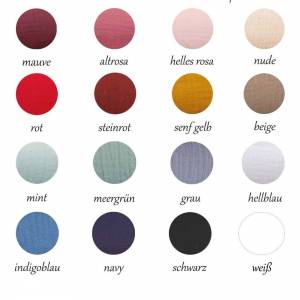 Personalisiertes Halstuch mit Namen - Musselin - verschiedene Farben und Größen - mauve Bild 4