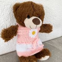 Trägerkleidchen für Teddy 30 cm mit   Gänseblümchen Bild 3