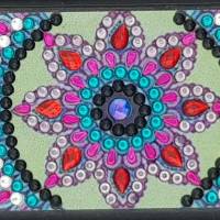 Brillenetui Mandala-Blume Diamond Painting Bild 4