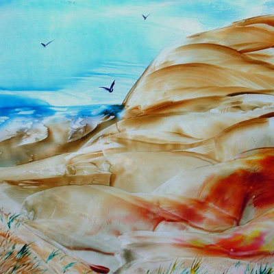 Klebefolie - Malerei • "Dünenlandschaft" • Design  Ulrike Kröll