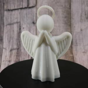 3D Engel / Weihnachtsengel Dekoration mit elektrischem Teelicht-Weiß Bild 2