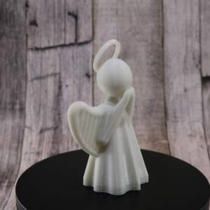 3D Engel / Weihnachtsengel Dekoration mit elektrischem Teelicht-Weiß Bild 4