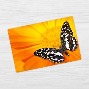 Schreibtischunterlage – Schwarz-Weißer Schmetterling – 60 x 40 cm – Schreibunterlage für Kinder aus Premium Vinyl – Made Bild 4