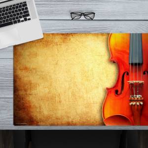 Schreibtischunterlage –  Violine – 60 x 40 cm – Schreibunterlage für Erwachsene aus erstklassigem Premium Vinyl – Made i Bild 1