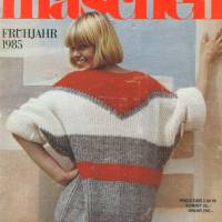 Zeitschrift Modische Maschen 4-84 für das Frühjahr 1985 DDR Vintage aus den 1980er Jahren Bild 1
