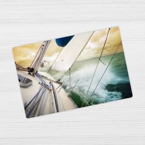 Schreibtischunterlage – Regatta Segelboot – 60 x 40 cm – Schreibunterlage aus erstklassigem Premium Vinyl – Made in Germ Bild 4