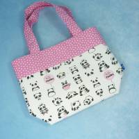Kindertasche mit süßen Pandabären | Kindergartentasche | Kita Tasche | Osterkörbchen Bild 3