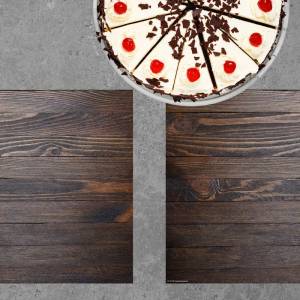 Tischsets I Platzsets abwaschbar - Holz dunkelbraun - 4 Stück - 44 x 32 cm - rutschfeste Tischdekoration Made in Germany Bild 2