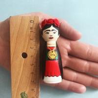 Famous People Pegdoll Wooddoll aus Holz handbemalt 7,0 cm Bild 4