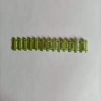 Miniatur Zaun, Flexibler Holzzaun, Miniatur Gartenzaun in Gelb, Dunkelgrün & Maigrün Länge: ca. 15 cm Bild 4