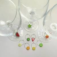 Set mit 9 fruchtigen Weinglas Markierern Bild 2