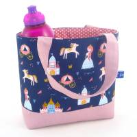 Kindertasche mit niedlichen kleinen Prinzessinnen  / Kindergartentasche / Kita Tasche / Osterkörbchen Bild 3