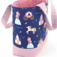 Kindertasche mit niedlichen kleinen Prinzessinnen  / Kindergartentasche / Kita Tasche / Osterkörbchen Bild 5