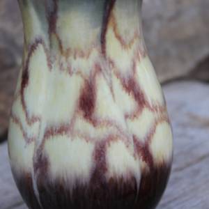 BAY Vase 5361 /18 Laufglasur Keramik Goldrand 40er 50er Jahre Bild 3