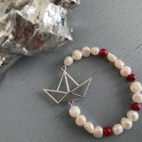 Wunderschönes Perlenarmband,echtes Perlenarmband,maritimes Armband,Armband mit Perlen,Armschmuck, Bild 4