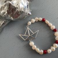 Wunderschönes Perlenarmband,echtes Perlenarmband,maritimes Armband,Armband mit Perlen,Armschmuck, Bild 6