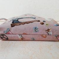 Strickbeutel, Projekttasche, Windeltasche, Stricktasche, Kosmetiktasche, mit Reißverschluß, Clutch Bild 7