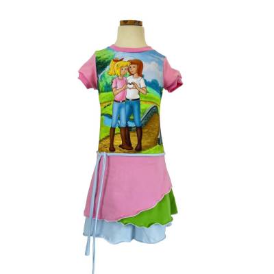 Sommerkleid Bibi und Tina im Lagenlook für Mädchen in verschiedenen Größen - Kleid - Lagenkleid