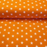Baumwolle Carrie Sterne orange/weiß Oeko-Tex Standard 100(1m /9,00€) Bild 1