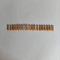 Miniatur Zaun, Flexibler Holzzaun, Miniatur Gartenzaun in Natur & Maigrün Länge: ca. 21 cm Bild 3