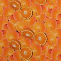 Baumwolle Yummy Food Orangen, orange by Swafing Oeko-Tex Standard 100 (1m/9 ,-€) Bild 1