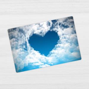 Schreibtischunterlage – Ein Herz aus Wolken – 60 x 40 cm – Schreibunterlage aus erstklassigem Premium Vinyl – Made in Ge Bild 3