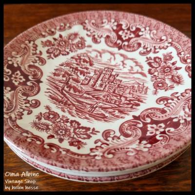Vintage KLEINE TELLERCHEN 60er Jahre - altes englisches Keramikgeschirr von Hostess Tableware - von Oma Albine