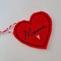 Herz-Anhänger MAMA in rot mit rosa Herzchen von he-ART by helen hesse Bild 3