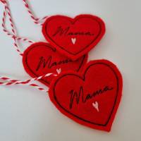 Herz-Anhänger MAMA in rot mit rosa Herzchen von he-ART by helen hesse Bild 4