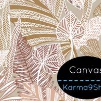 0,5m Canvas Leaves #2 sand Bild 1