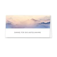 Danksagungskarten Berge, Danke Karten mit Umschlag, Karten mit Berg Motiv, Danke nach Beerdigung Bild 1