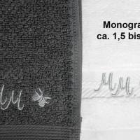 Für Muttertag besticktes personalisiertes Handtuch Gästehandtuch Love you Mama mit Mohnblume Geschenke Geburtstag Bild 3