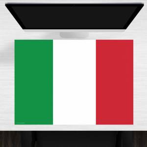 Schreibtischunterlage – Flagge Italien – 70 x 50 cm – Schreibunterlage für Kinder aus erstklassigem Premium Vinyl – Made Bild 1