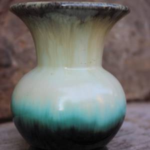 kleine Jasba Vase 235 / 10 Laufglasur Uranglasur Keramik Art Deco 30er 40er Jahre Germany Bild 3