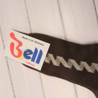 True Vintage 80er Herren Socken Bell Belinda Größe 41 42 43 44 Braun Beige Strümpfe Bild 4