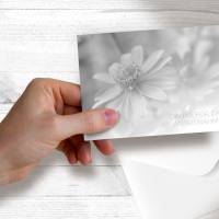 Danksagungskarten Daisy, 12 Danke Karten mit Umschlag, Karten mit Gänseblümchen Motiv, Danke nach Beerdigung Bild 6