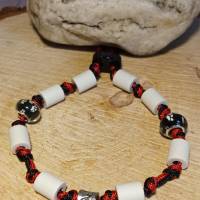 EM-Keramik Halsband, Anti Zecken Halsband, Rot - Schwarz Bild 2