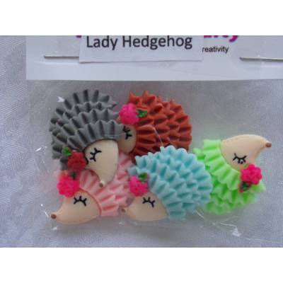 Let´s Get Crafty Button Igel (1 Pck.) Lady Hedgehog