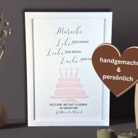 Geldgeschenk personalisiert, 30. Geburtstag, Geburtstagsgeschenk runder Geburtstag, Geschenkidee Lache,Lebe, Liebe Bild 2