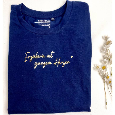 Damen Bio - Shirt - Erzieherin | Kitaleitung | Tagesmutter mit ganzem Herzen