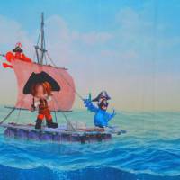 Jersey Panel Piraten 3-teilig Floss Insel Stenzo 75 x 150 cm Sommer 22 NEU Bild 3