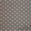 0,60m RESTSTÜCK Stoff Baumwolle Punkte weiß beige hellbraun 6mm Bild 4