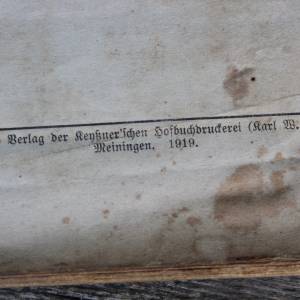 antikes Kochbuch "Hilfsbuch für Koch- und Haushaltungsschulen" Ida Merkel Keyßnersche Hofbuchdruckerei Meiningen Bild 3