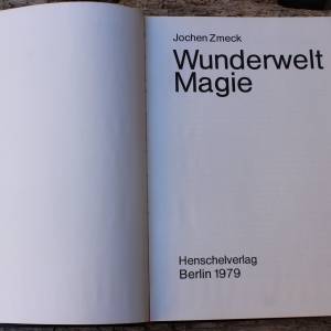 Wunderwelt Magie Jochen Zmeck Henschelverlag Berlin DDR 1978 Bild 6