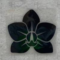 Bügelbild - Orchidee / Blüte - viele mögliche Farben Bild 1