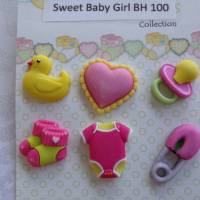 Buttons Galore Knöpfe      alles fürs Mädchen     (1 Pck.)   Sweet Baby Girl BH100 Bild 1