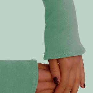 Stulpen pastellgrün Armstulpen grün pastell Geschenkideen für Frauen. 1 Paar Stulpen aus Sweatstoff in Melange grün. Bild 8
